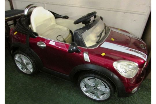 child mini cooper car