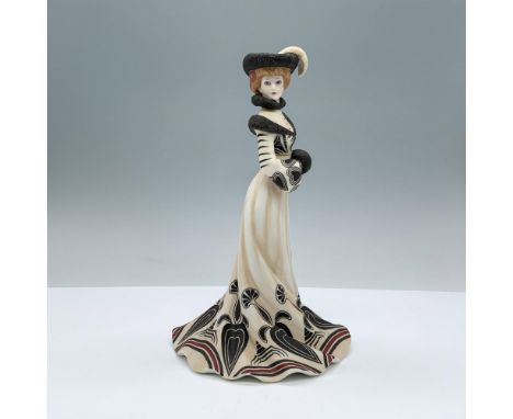 Finely decorated matte porcelain lady figurine with Lenox backstamp on the bottom. Issued: 1984Dimensions: 4.25"L x 5.25"W x 