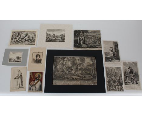 Collection of Eleven Old Master Prints Including prints by: Schelte Adams Bolswert (Dutch 1586-1659) Marten de Vos (Flemish 1