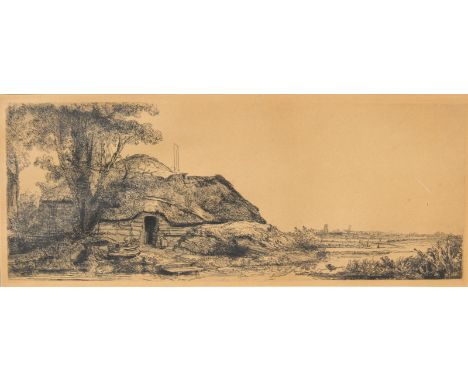 Rembrandt van Rijn (Dutch 1606-1669) Landscape with a Cottage and a Large Tree Etching; 1641. Provenance: Dr. George Kofas co