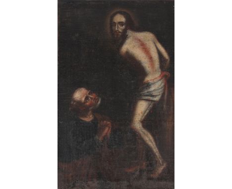Spanish School, 17th C. Old Master Painting. Oil on canvas. Appears to be unsigned. Has been re-lined and re-stretched. Prove