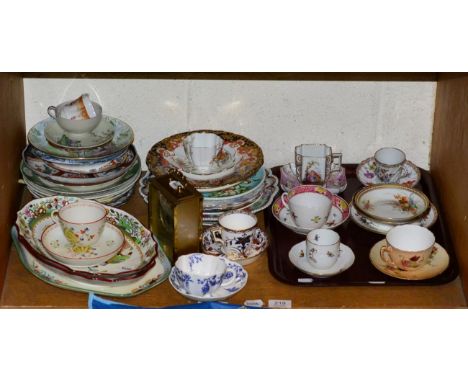 A quantity of decorative tea and dinnerwares including Newhall, Royal Crown Derby, Royal Worcester, Herend, etc, together wit
