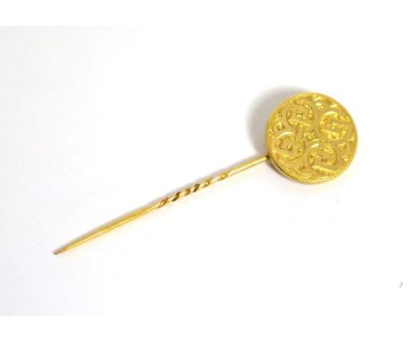 An 18 carat gold stick pin2.72g gross. 