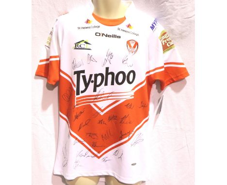 St Helens 2014 signed Grand Final shirt. P&amp;P Group 1 (£14+VAT for the first lot and £1+VAT for subsequent lots) 
