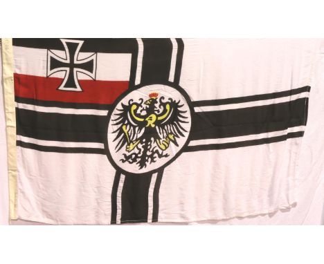 Imperial German WWI replica battle flag, 150 x 90 cm. P&amp;P Group 2 (£18+VAT for the first lot and £3+VAT for subsequent lo