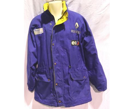 Renault Sport waterproof jacket, size XL. P&amp;P Group 2 (£18+VAT for the first lot and £3+VAT for subsequent lots) 