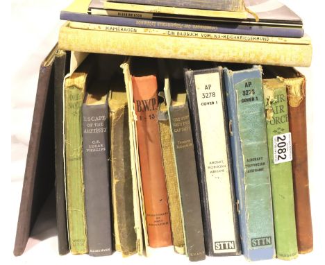 Military books and manuals including RAF and Navy WWII period. P&amp;P Group 2 (£18+VAT for the first lot and £3+VAT for subs