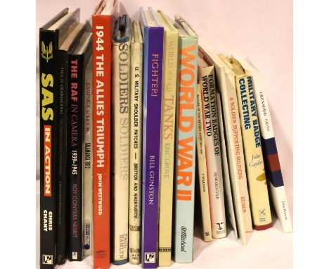 WWII and Armed Forces related books (15). P&amp;P Group 3 (£25+VAT for the first lot and £5+VAT for subsequent lots) 