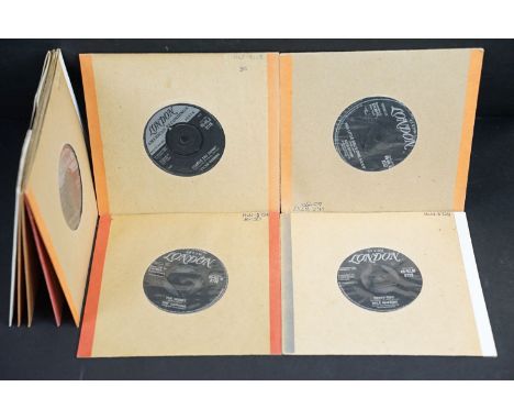 Vinyl - 9 rare Soul / R&amp;B mainly original UK 1st pressing singles on London Records by male artists to include: Ruth Brow