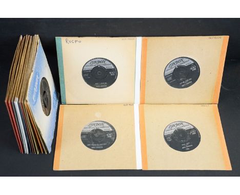 Vinyl - 16 Soul / R&amp;B original UK 1st pressing singles on London Records by male artists including tri-centre issues to i