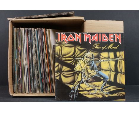 Vinyl - Rock / Metal / Hard Rock LPs to include Iron Maiden, Led Zeppelin x 2, Black Sabbath, Motorhead, ACDC, Deep Purple, N