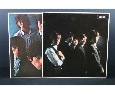 Vinyl - 2 Rolling Stones LPs to include No.1 (LK 4605) red Decca label, matrices XARL 6271 2A / 6272 4A, and No.2 (LK 4661) r