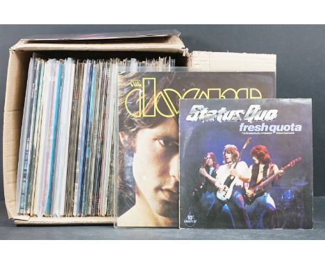 Vinyl - Over 65 Rock &amp; Pop LPs and some 12" to include The Doors, Queen x 2, Pink Floyd, Lou Reed, Lynyrd Skynyrd x 4, Ma