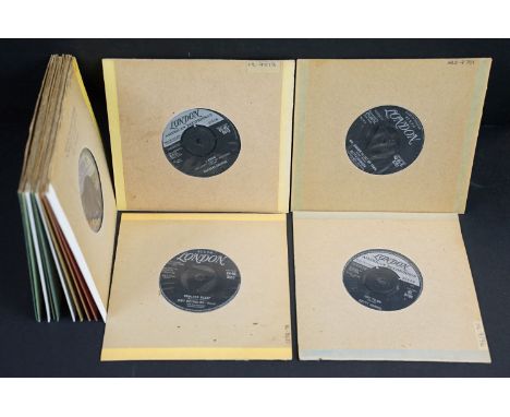 Vinyl - 14 Soul / R&amp;B original UK 1st pressing singles on London Records by female artists including tri-centre issues to