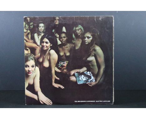 Vinyl - Jimi Hendrix - Electric Ladyland LP on Track 61300819 blue text, large Jimi Hendrix photo when gatefold opens, labels