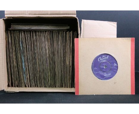 Vinyl - Over 70 Rock ’N’ Roll / Beat / Pop 7” singles on Capitol Records from the 1950’s and 1960’s, including tri-centre lab