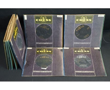 Vinyl - Soul / R&amp;B - 12 UK 1st pressing 7” singles on Chess Records to include: Little Milton (CRS 8018), Bobby Moore &am