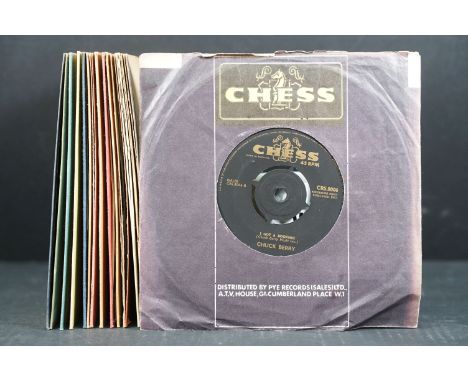 Vinyl - 15 Chuck Berry / Bo Diddley original UK 7” singles to include: Chuck Berry x 11 (3 on Chess Records and 8 on Pye Inte