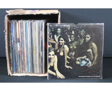 Vinyl - 42 Rock &amp; Pop LPs 1 12" single to include Jimi Hendrix x 2 (Electric Ladyland &amp; Band Of Gypsys), New Order, T