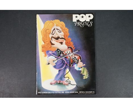 Memorabilia - Pop Proms 1969 programme with Led Zeppelin, The Who, Fleetwood Mac, Family, The Incredible String Band, John Pe