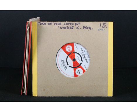 Vinyl - 5 UK pressing Northern Soul / Funk 7” singles to include: Wynder K. Frog – Turn On Your Lovelight (Island Records - W