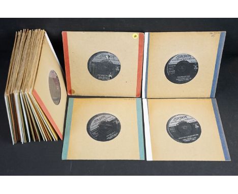 Vinyl - 27 Soul / R&amp;B original UK 1st pressing singles on London Records by male artists to include: James Brown And The 