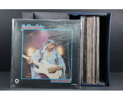 Vinyl - 22 Jimi Hendrix foreign pressing LPs spanning his career including private pressings. Ex overall 