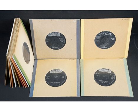Vinyl - 14 Soul / R&amp;B original UK 1st pressing singles on London Records by female artists including tri-centre issues to