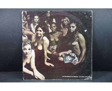 Vinyl - Jimi Hendrix - Electric Ladyland LP on Track 61300819 white text, large Jimi Hendrix photo when gatefold opens, label