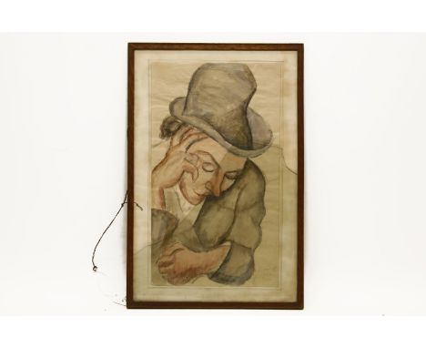 N Hammett, early 20th centuryTHEATRE STUDY PORTRAIT OF A GENTLEMAN WEARING A TOP HATFramed and glazed43 x 25cm