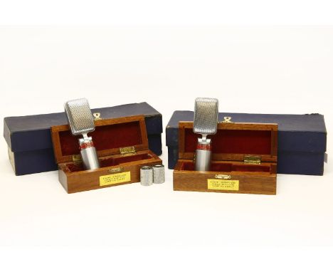 Two Reslo vintage microphones