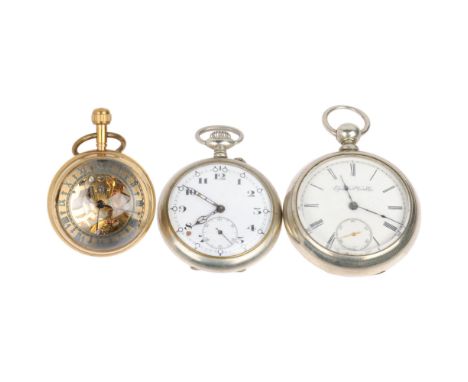 3 pocket watches, including Elgin (3) Condition Report: Lot sold as seen unless specific item(s) requested