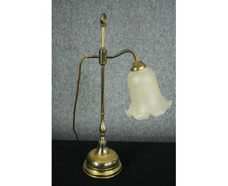 Table lamp, vintage with adjustable height arm. H.53cm. 