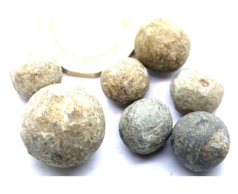 English Civil War period - Musket balls pistol to rifle caliber - Lincolnshire find. P&amp;P Group 1 (£14+VAT for the first l