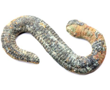 Tudor Zoomorphic Snake Belt Clasp. P&amp;P Group 1 (£14+VAT for the first lot and £1+VAT for subsequent lots) 