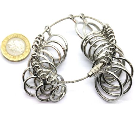 Set of finger measurement rings. P&amp;P Group 1 (£14+VAT for the first lot and £1+VAT for subsequent lots) 