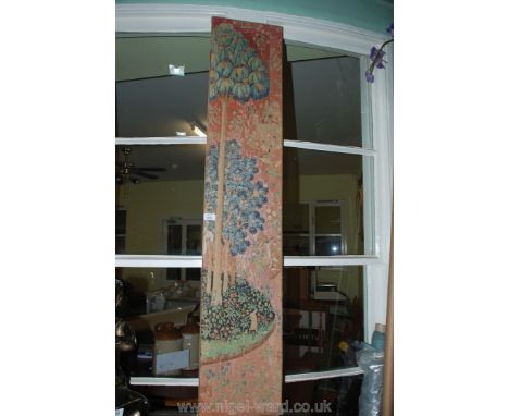 A section of an old French printed tapestry Screen.