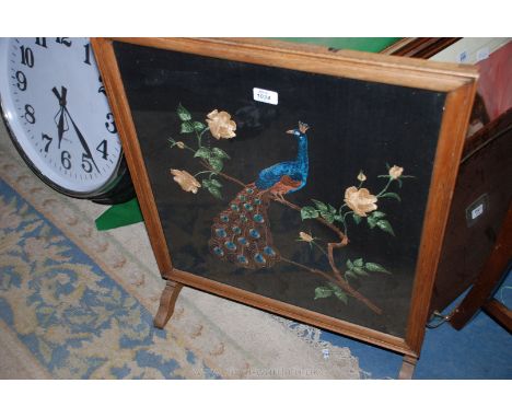 An embroidered Firescreen