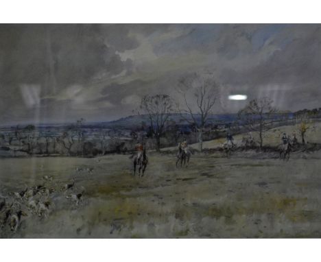 After Lionel Edwards, Blackmore Vale Hunt, Chelsea Green Editions, colour print no.101/500, 33cm x 49cm.