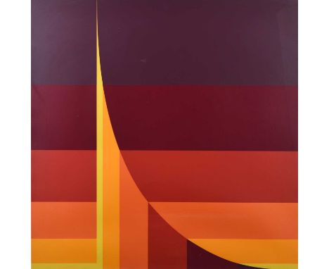 Herbert Bayer (American 1900-1985) Curve from Two Progressions, 1974, screenprint, 76 x 76 cm, frame 87 x 87 cmCondition:The 