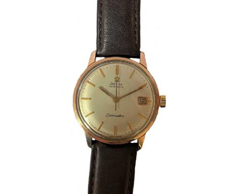 circa 1966, model 166.002, the signed circular silvered dial, 30mm diameter, with rose coloured batons, hands and centre swee