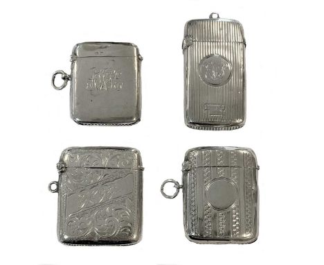 all of rectangular form with sprung hinged covers and strike to the bases; the first with mark of William Hutton &amp; Sons L