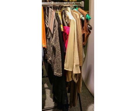 Assorted modern ladies costume comprising Isabel Marant boucle cardigan, Jill Sander black jacket, Donna Karan and Nicole Fah