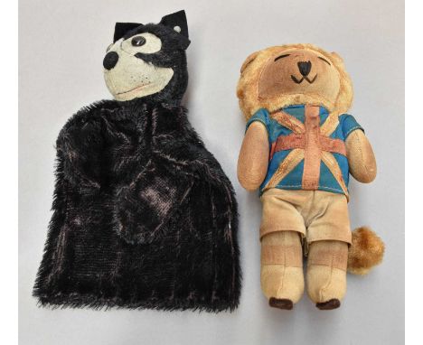 1966 World Cup 'Willy' soft toy mascot and a circa 1925/6 Steiff Felix the Cat hand puppet (2)
