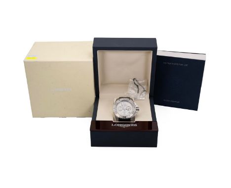 Longines Hydro Conquest Chronograph automatic gents wristwatch, c2011. Ref L36654, 54mm (inc. crown) stainless steel case and
