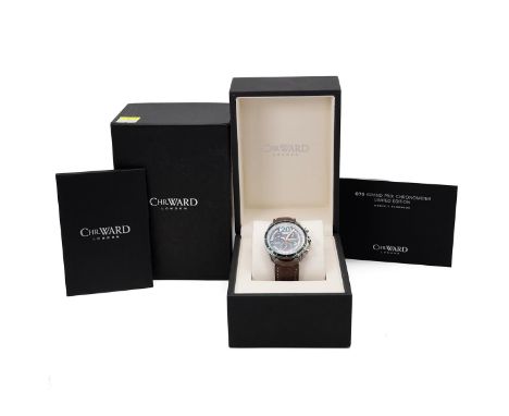 Christopher Ward C70 VW4 Grand Prix Chronometer Limited Edition wristwatch, c2016. quartz, certificate, 38mm stainless steel 