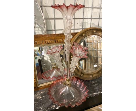 GLASS EPERGNE - 53CM (H) APPROX