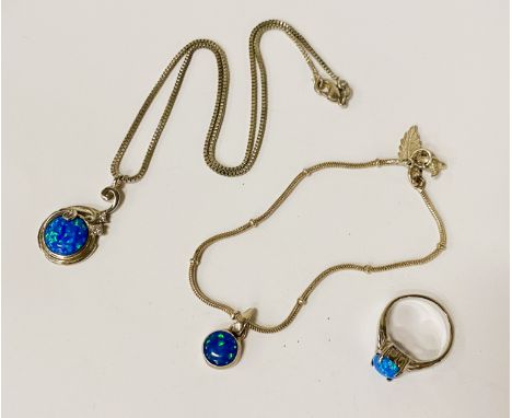 STERLING SILVER OPAL JEWELLERY