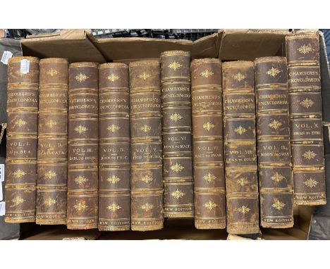 1888 CHAMBERS ENCYCLOPEDIA - 10 VOLUMES