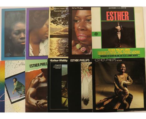 ESTHER PHILLIPS - Fabulous selection of 10 x extremely well presented LPs from the true Queen of soul. Titles are FRom A Whis